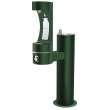 Outdoor Ezh2O Lower Bottle Filling Station Bi-Level Pedestal Non-Filtered Non-Refrigerated Evergreen, LK4420BF1LEVG