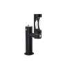 Outdoor Ezh2O Lower Bottle Filling Station Bi-Level Pedestal Non-Filtered Non-Refrigerated Freeze Resistant Black, LK4420BF1LFRKBLK