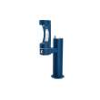 Outdoor Ezh2O Lower Bottle Filling Station Bi-Level Pedestal Non-Filtered Non-Refrigerated Freeze Resistant Blue, LK4420BF1LFRKBLU