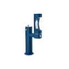 Outdoor Ezh2O Lower Bottle Filling Station Bi-Level Pedestal Non-Filtered Non-Refrigerated Freeze Resistant Blue, LK4420BF1LFRKBLU