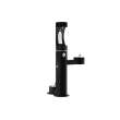 Outdoor Ezh2O Upper Bottle Filling Station Bi-Level Pedestal With Pet Station Non-Filtered Non-Refrigerated Black, LK4420BF1UDBBLK