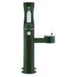 Outdoor Ezh2O Upper Bottle Filling Station Bi-Level Pedestal With Pet Station Non-Filtered Non-Refrigerated Evergreen, LK4420BF1UDBEVG