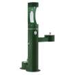 Outdoor Ezh2O Upper Bottle Filling Station Bi-Level Pedestal With Pet Station Non-Filtered Non-Refrigerated Evergreen, LK4420BF1UDBEVG