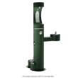 Outdoor Ezh2O Upper Bottle Filling Station Bi-Level Pedestal With Pet Station Non-Filtered Non-Refrigerated Evergreen, LK4420BF1UDBEVG
