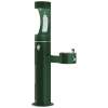Outdoor Ezh2O Upper Bottle Filling Station Bi-Level Pedestal Non-Filtered Non-Refrigerated Freeze Resistant Evergreen, LK4420BF1UFRKEVG