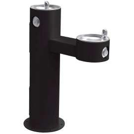 Outdoor Bi-Level Pedestal Fountain Non-Filtered Non-Refrigerated Black, LK4420BLK