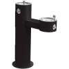 Outdoor Bi-Level Pedestal Fountain Non-Filtered Non-Refrigerated Freeze Resistant Black, LK4420FRKBLK