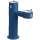 Outdoor Bi-Level Pedestal Fountain Non-Filtered Non-Refrigerated Freeze Resistant Blue, LK4420FRKBLU
