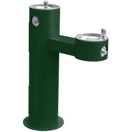 Outdoor Bi-Level Pedestal Fountain Non-Filtered Non-Refrigerated Freeze Resistant Evergreen, LK4420FRKEVG
