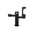 Outdoor Ezh2O Lower Bottle Filling Station Tri-Level Pedestal Non-Filtered Non-Refrigerated Black, LK4430BF1LBLK
