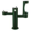 Outdoor Ezh2O Lower Bottle Filling Station Tri-Level Pedestal Non-Filtered Non-Refrigerated Evergreen, LK4430BF1LEVG
