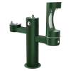 Outdoor Ezh2O Lower Bottle Filling Station Tri-Level Pedestal Non-Filtered Non-Refrigerated Evergreen, LK4430BF1LEVG
