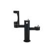 Outdoor Ezh2O Middle Bottle Filling Station Tri-Level Pedestal Non-Filtered Non-Refrigerated Fr Black, LK4430BF1MFRKBLK