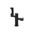 Outdoor Ezh2O Middle Bottle Filling Station Tri-Level Pedestal Non-Filtered Non-Refrigerated Fr Black, LK4430BF1MFRKBLK