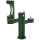 Outdoor Ezh2O Middle Bottle Filling Station Tri-Level Pedestal Non-Filtered Non-Refrigerated Fr Evergreen, LK4430BF1MFRKEVG