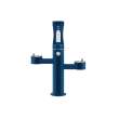 Outdoor Ezh2O Upper Bottle Filling Station Tri-Level Pedestal Non-Filtered Non-Refrigerated Blue, LK4430BF1UBLU