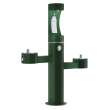 Outdoor Ezh2O Upper Bottle Filling Station Tri-Level Pedestal Non-Filtered Non-Refrigerated Evergreen, LK4430BF1UEVG