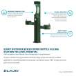 Outdoor Ezh2O Upper Bottle Filling Station Tri-Level Pedestal Non-Filtered Non-Refrigerated Evergreen, LK4430BF1UEVG