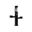 Outdoor Ezh2O Upper Bottle Filling Station Tri-Level Pedestal Non-Filtered Non-Refrigerated Fr Black, LK4430BF1UFRKBLK
