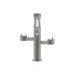 Outdoor Ezh2O Upper Bottle Filling Station Tri-Level Pedestal Non-Filtered Non-Refrigerated Fr Gray, LK4430BF1UFRKGRY