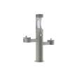 Outdoor Ezh2O Upper Bottle Filling Station Tri-Level Pedestal Non-Filtered Non-Refrigerated Fr Gray, LK4430BF1UFRKGRY