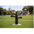 Outdoor Tri-Level Pedestal Fountain Non-Filtered Non-Refrigerated Black, LK4430BLK