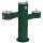 Outdoor Tri-Level Pedestal Fountain Non-Filtered Non-Refrigerated Evergreen, LK4430EVG