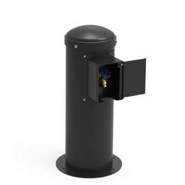 Yard Hydrant With Locking Hose Bib Non-Filtered Non-Refrigerated Black, LK4461YHLHBBLK