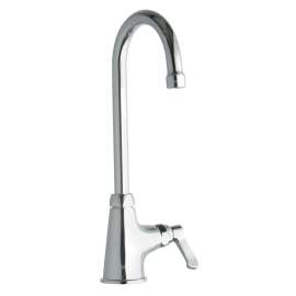Single Hole With Single Control Faucet With 5" Gooseneck Spout 2" Lever Handle Chrome, LK535GN05L2