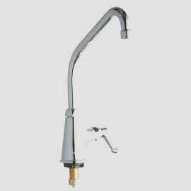 Single Hole With Single Control Faucet With 8" High Arc Spout 2" Lever Handle Chrome, LK535HA08L2