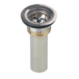 2" Drain Fitting Type 304 Stainless Steel Body Stainless Steel Strainer Basket And Rubber Seal, LK58