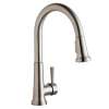 Everyday Single Hole Deck Mount Kitchen Faucet With Pull-Down Spray Forward Only Lever Handle Lustrous Steel, LK6000LS