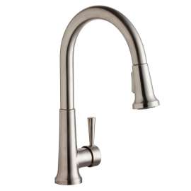 Everyday Single Hole Deck Mount Kitchen Faucet With Pull-Down Spray Forward Only Lever Handle Lustrous Steel, LK6000LS