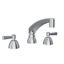 8" Centerset With Concealed Deck Faucet With 8" Arc Tube Spout 2" Lever Handles Chrome, LK800AT08L2