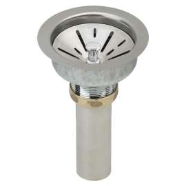 Deluxe Drain Kit With Satin Finish 3-1/2 Type 304 Stainless Steel Body For Fireclay Sinks, LK99FCS