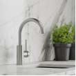 Avado Single Hole Bar Faucet With Lever Handle Lustrous Steel, LKAV3021LS