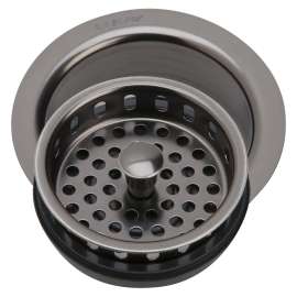 3-1/2" Drain Fitting Antique Steel Finish Disposer Flange And Removable Strainer, LKD35AS