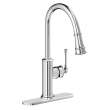 Explore Single Hole Kitchen Faucet With Pull-Down Spray And Forward Only Lever Handle Chrome, LKEC2031CR
