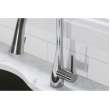 Gourmet Single Hole Kitchen Faucet With Pull-Down Spray And Forward Only Lever Handle Chrome, LKGT4083CR