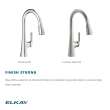 Harmony Single Hole Kitchen Faucet With Pull-Down Spray And Forward Only Lever Handle Chrome, LKHA1041CR