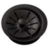 Quartz Perfect Drain 3-1/2" Polymer Disposer Flange With Removable Basket Strainer And Rubber Stopper Black, LKPDQD1BK