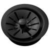 Quartz Perfect Drain 3-1/2" Polymer Disposer Flange With Removable Basket Strainer And Rubber Stopper Caviar, LKPDQD1CA
