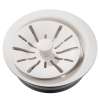 Quartz Perfect Drain 3-1/2" Polymer Disposer Flange With Removable Basket Strainer And Rubber Stopper Ricotta, LKPDQD1RT