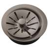 Quartz Perfect Drain 3-1/2" Polymer Disposer Flange With Removable Basket Strainer And Rubber Stopper Silvermist, LKPDQD1SM
