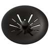 Quartz Perfect Drain 3-1/2" Removable Polymer Basket Strainer And Rubber Stopper Black, LKPDQSBK