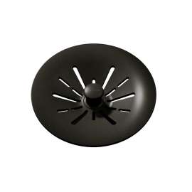 Quartz Perfect Drain 3-1/2" Removable Polymer Basket Strainer And Rubber Stopper Dusk Gray/Graphite, LKPDQSGY