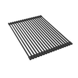 Quartz Classic Black Silicone 11-7/8" X 17-5/8" X 15/16" Roll Up Drying Rack, LKQCDR1217RU
