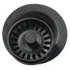 Polymer 3-1/2" Disposer Flange With Removable Basket Strainer And Rubber Stopper Black, LKQD35BK