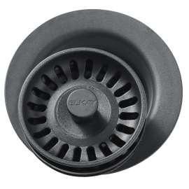 Polymer 3-1/2" Disposer Flange With Removable Basket Strainer And Rubber Stopper Dusk Gray/Graphite, LKQD35GY