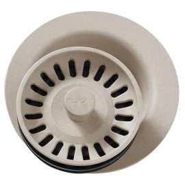 Polymer 3-1/2" Disposer Flange With Removable Basket Strainer And Rubber Stopper Putty, LKQD35PT